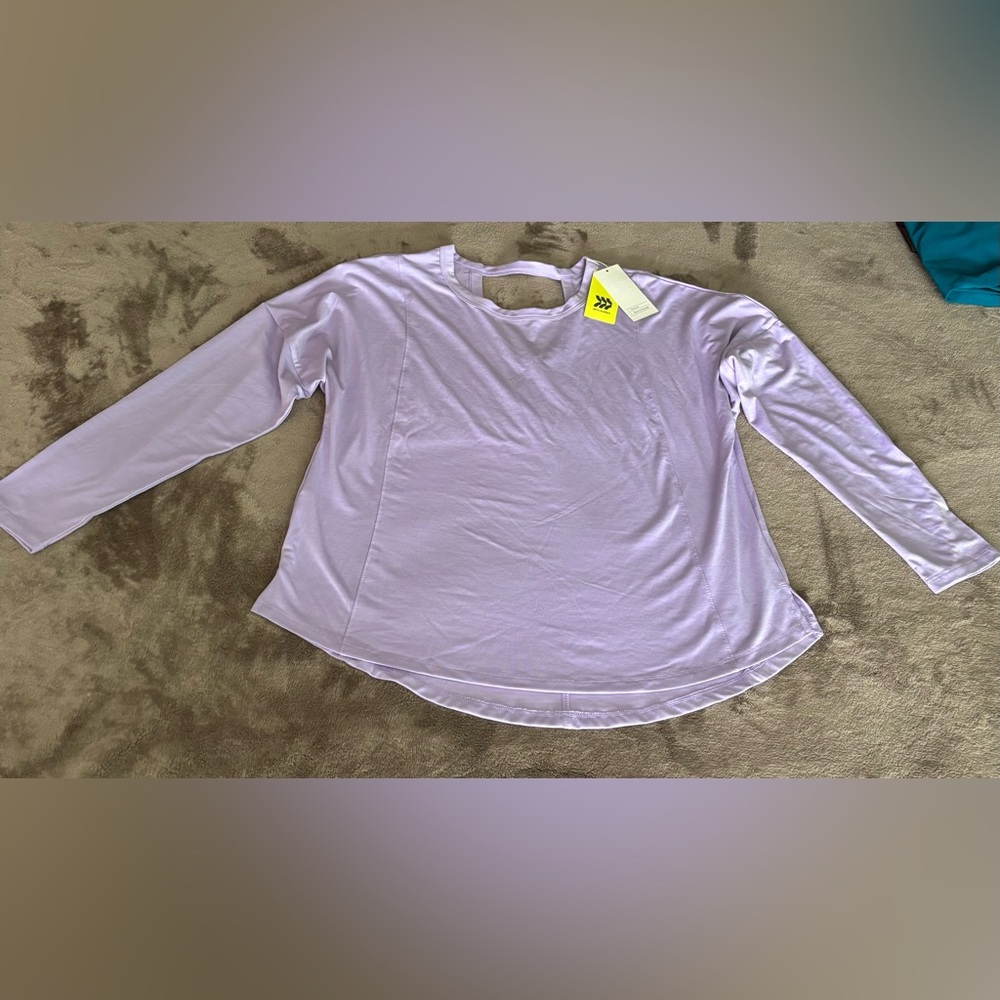 NWT All in Motion Moisture Wicking Lavender Top